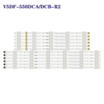 TIRAS LED SAMSUNG 55" UE55J6350SU UE55J6300AW UN55J6520 UE55J6300 V5DF-550DCA-R2 550DCB UE55J6300AK UE55J6370SU