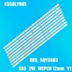 TIRAS LED 55" K55DLY8US KROMS KS5500SM4K PROSCAN PLED5544U RCA RNSMU5545 HV550QUB-F5A HRS_SQY55D3_5X9_2W_MCPCB AE0110490 - Imagen 5