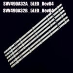 TIRAS LED TOSHIBA 49" TE49282B34C2H 49L3653DB 49L3658DB JL.D49051330-078AS 078HS-C SVV490A32A SVV490A32B_5LED SVV490A59A - Imagen 4