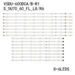 TIRAS LED SAMSUNG 60" UE60KU6000 UE60KU6020 UE60KU6079 UE60KU7000 UE60KU6000K UE60JU6000K UE60JU6400K V5DU-600DCA-R1 600DCB-R1 BN96-34806A BN96-34805A BN96-39664A BN96-39663A